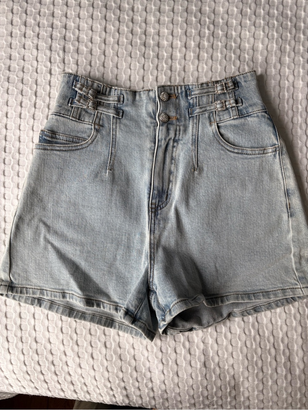 Generation Love High-Waist Light Blue Denim Women's Shorts Size 27